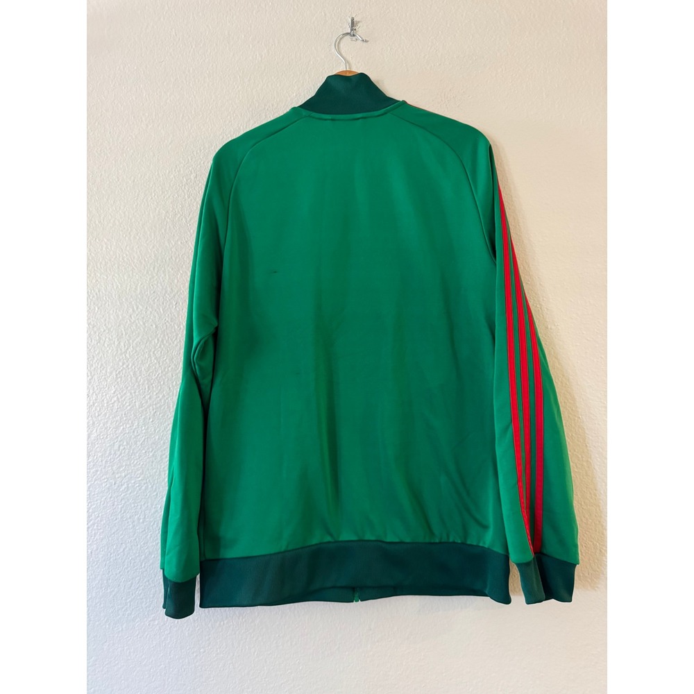 Adidas Mexico Track Jacket Soccer National Team FMF Large Green Red Excellent - Picture 3 of 11